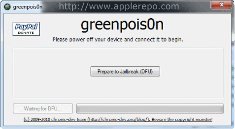 prepare jailbreak Step by Step Guide in Jailbreaking iPhone 3GS and iPhone 4 Using Greenpois0n
