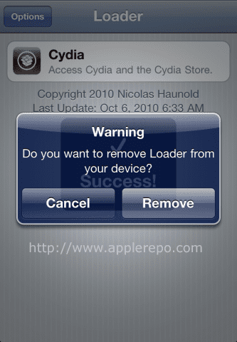 Step by Step Guide in Jailbreaking iPhone 3GS and iPhone 4 Using Greenpois0n remove loader Step by Step Guide in Jailbreaking iPhone 3GS and iPhone 4 Using Greenpois0n