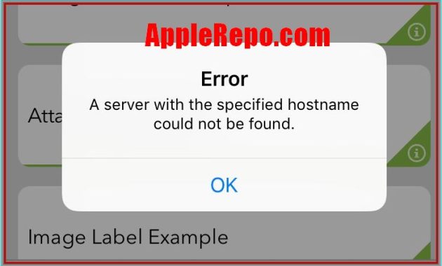 A Server With the Specified Hostname Could Not Be Found iPhone Maps