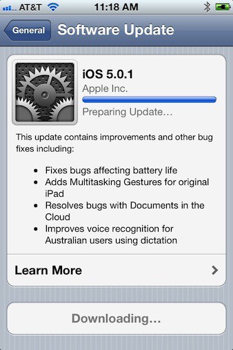 Apple Releases iOS 5 Update with Battery Fix