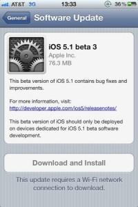 Apple Releases iOS 5.1 Beta 3