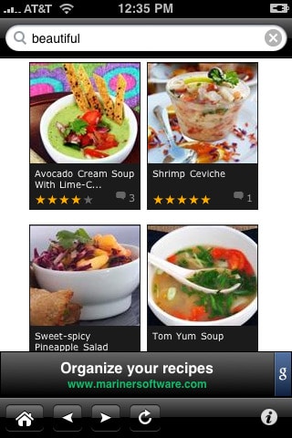 BigOven Recipes iPhone App BigOven 170000 Recipes iphone app