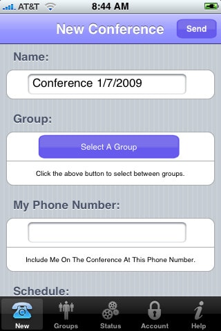 Conference Call for iphone