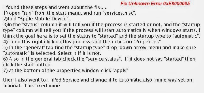 Fix Unknown Error 0xE8000065 Fix Unknown Error 0xE8000065