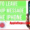 How to Block a Group Text on iPhone