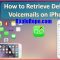 How to Recover Deleted iPhone Voicemail