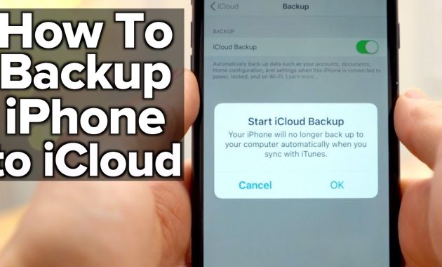 How to backup iPhone to iCloud