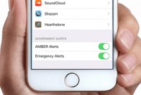 How to turn off amber alert iphone
