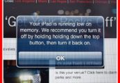Low Memory Issues ipad