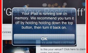 Low Memory Issues ipad