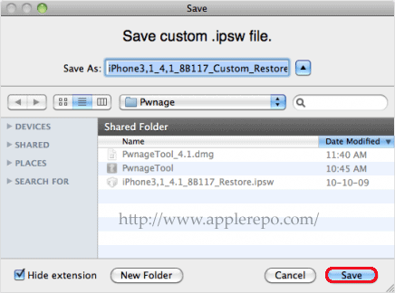 Save-Custom-IPSW-file