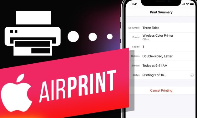 Setting Up Airprint on iphone