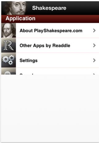 Shakespeare iphone app