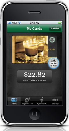 Starbucks Card iPad App