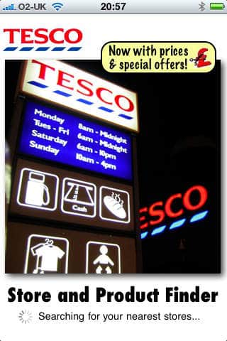 Tesco Finder iphone app