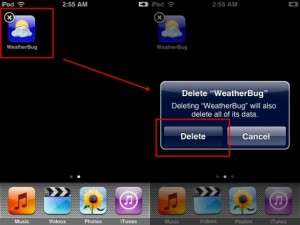 delete ipod touch apps