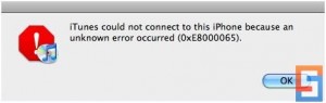 How to Fix iPhone Error 0xE8000065