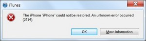 error 3194 error 3194
