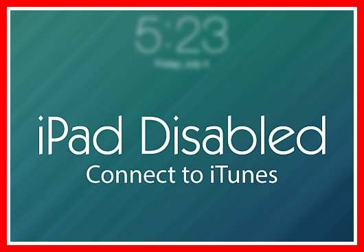 fix ipad disabled