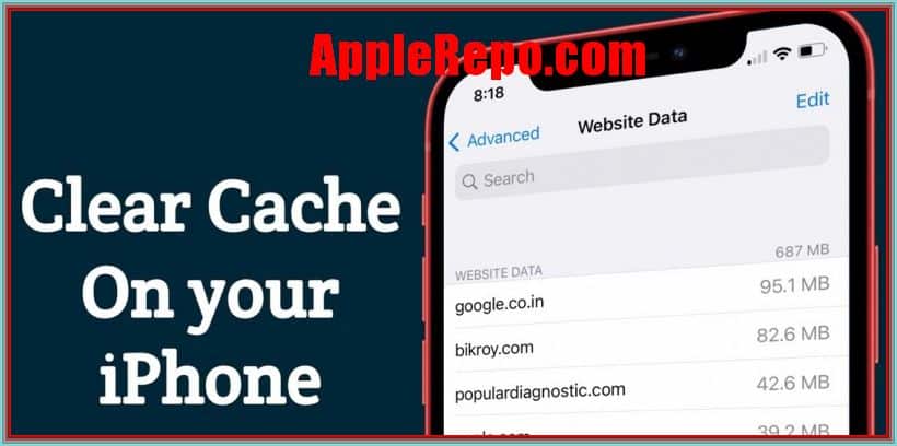 how clear cache on iphone