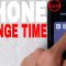 how to change time on iphone