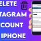 how to delete instagram account on iphone