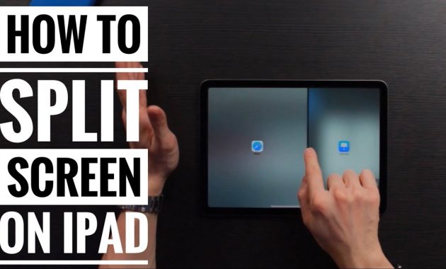 how to do split screen on ipad