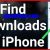 how to find downloads on iphone