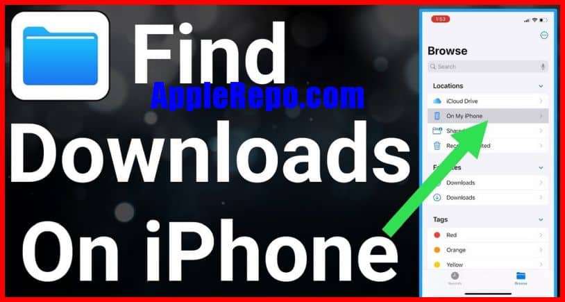 how to find downloads on iphone