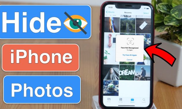 how to hide photos on iphone