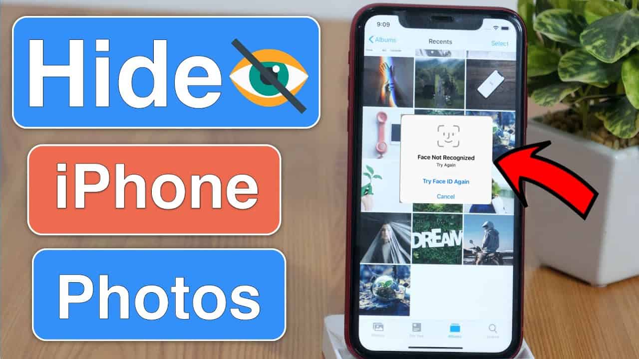 how to hide photos on iphone