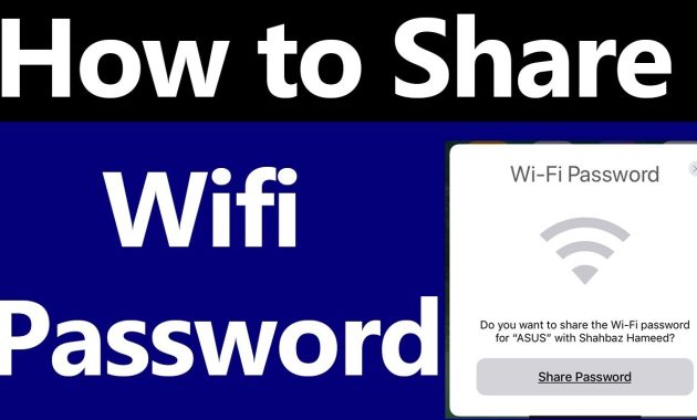 how to share wifi password on iphone