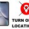 how to turn off location on iphone