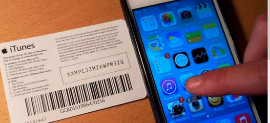 Redeem a Gift Card on iPod Touch