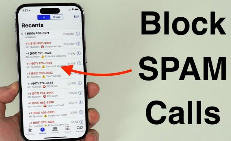 how to stop spam calls on iphone