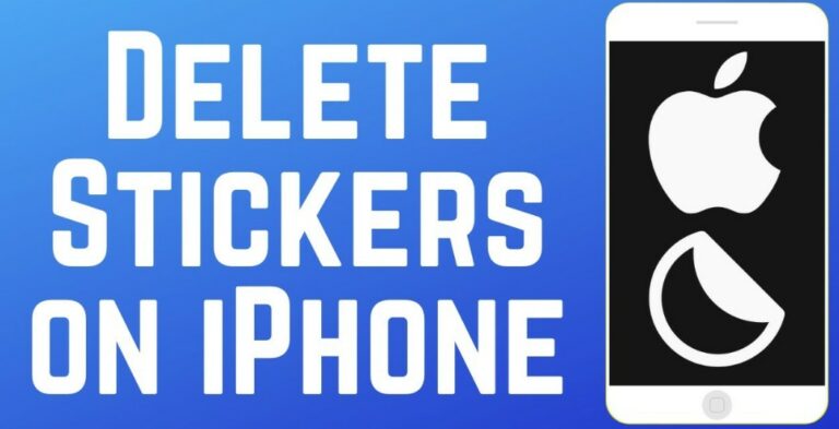 how to delete stickers on iphone