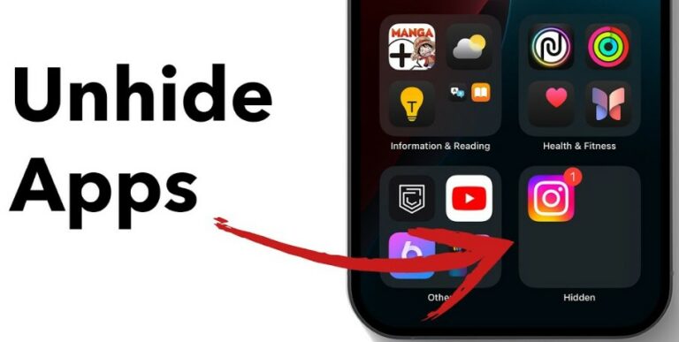 How to Unhide Apps on iPhone