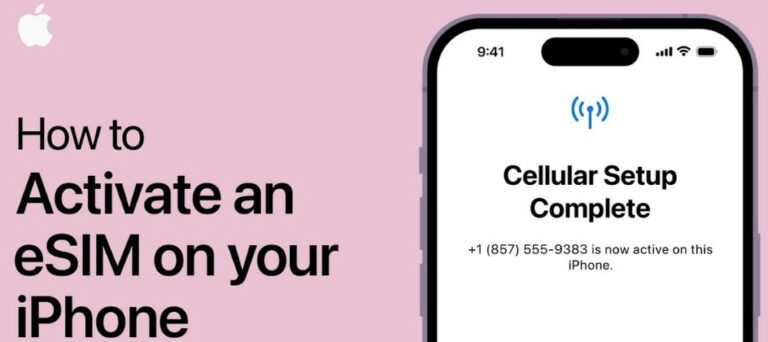 how to activate esim on iphone