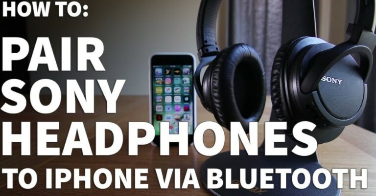 How to Connect Sony Headphones to iPhone