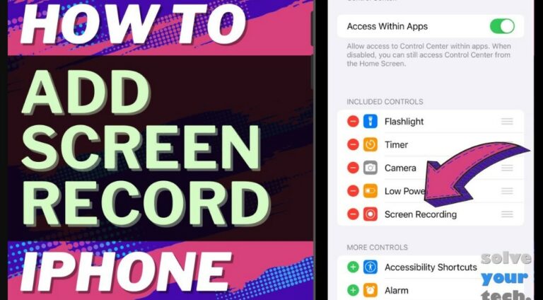 How to Add Screen Recording on iPhone