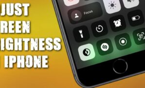 how to adjust brightness on iphone