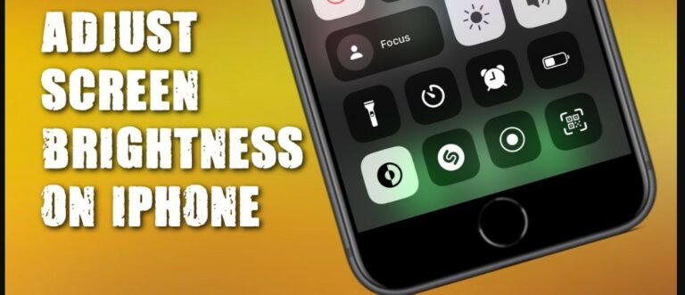 how to adjust brightness on iphone