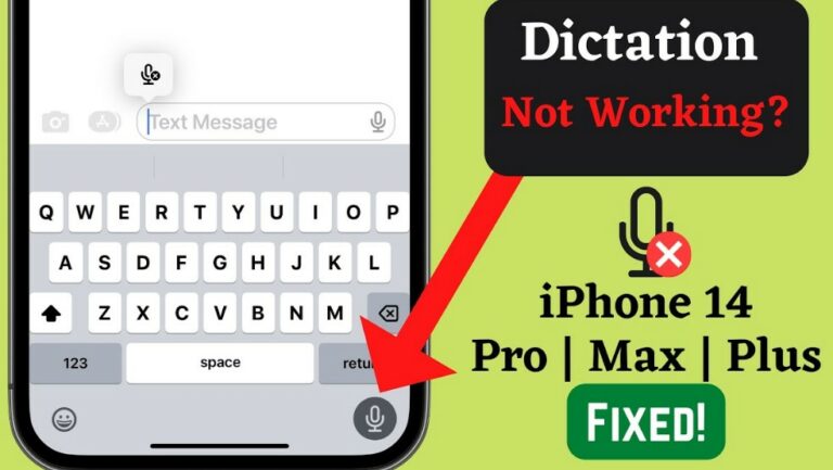 Voice Dictation Not Working on iPhone