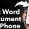 How to Edit Documents on iPhone