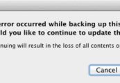 ios 5 update error problem
