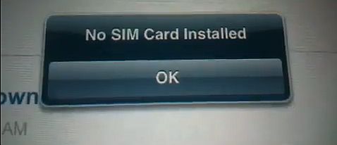ipad error no sim card installed
