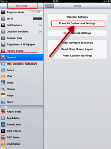 how to wipe your ipad