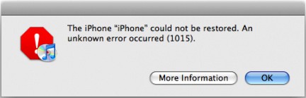 Best Way to Fix iPhone Error 1015