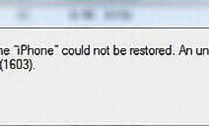iphone error 1603