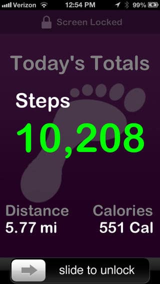Pedometer App for iPhone, iPod Touch or iPad